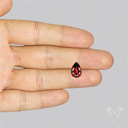Red Almandine (Pyrope) Garnet Faceted Mozambique Garnet