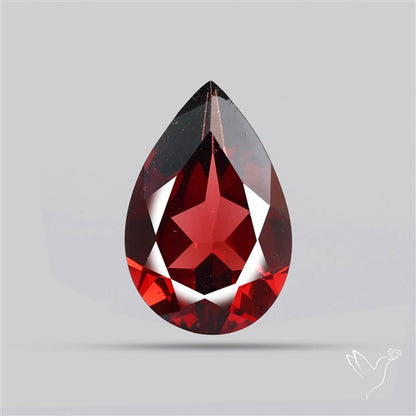 Red Almandine (Pyrope) Garnet Faceted Mozambique Garnet