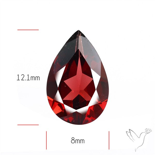 Red Almandine (Pyrope) Garnet Faceted Mozambique Garnet