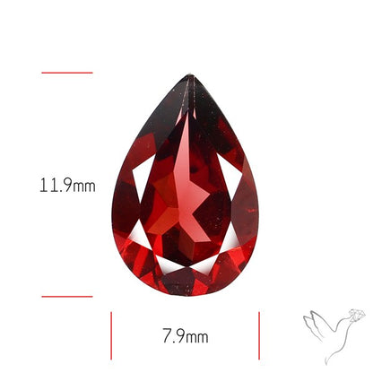 Red Almandine (Pyrope) Garnet Faceted Mozambique Garnet