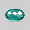 Checkerboard Cut Faceted Belgian Teal Fluorite