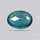 Rose Faceted Belgian Teal Fluorite Rose Cut Top