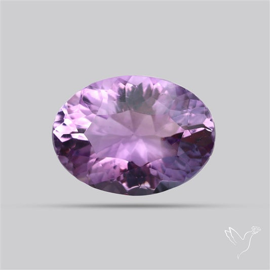 Millenium Cut Faceted Amethyst Concave Cut