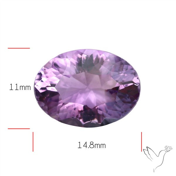 Millenium Cut Faceted Amethyst Concave Cut