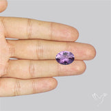 Millenium Cut Faceted Amethyst Concave Cut