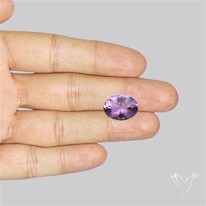 Millenium Cut Faceted Amethyst Concave Cut