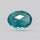 Rose Faceted Belgian Teal Fluorite Rose Cut Top