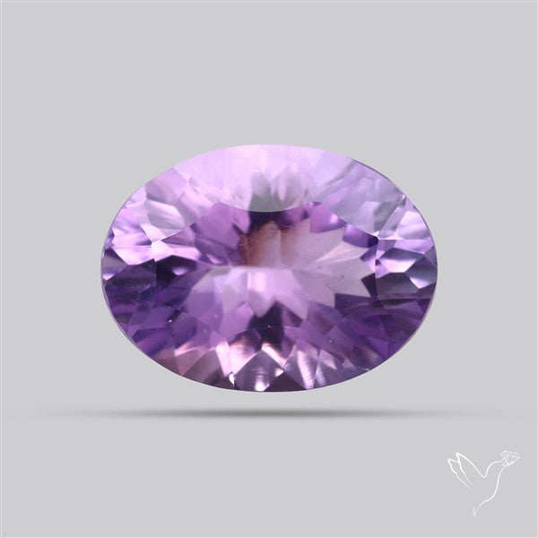 Millenium Cut Faceted Amethyst Concave Cut