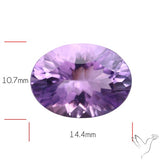 Millenium Cut Faceted Amethyst Concave Cut
