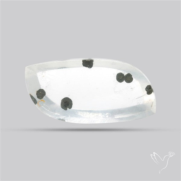 Rare Pyrite Included Quartz Cabochon