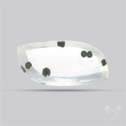 Rare Pyrite Included Quartz Cabochon