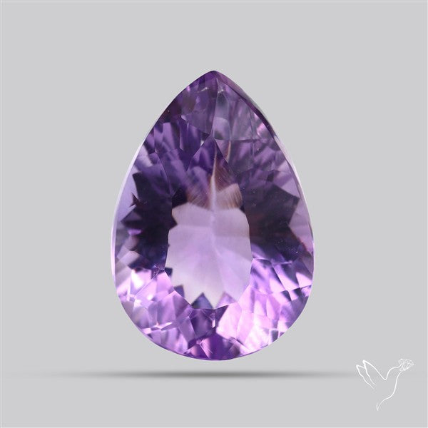 Millenium Cut Faceted Amethyst Concave Cut