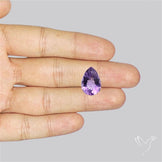 Millenium Cut Faceted Amethyst Concave Cut