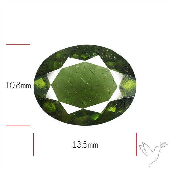 Czech Moldavite Rare Large Size Faceted