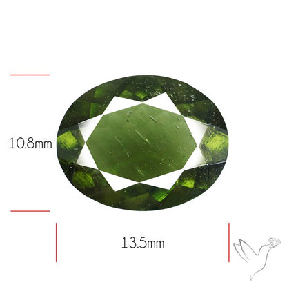 Czech Moldavite Rare Large Size Faceted