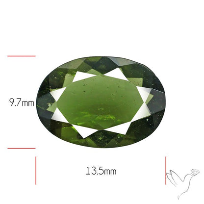 Czech Moldavite Rare Large Size Faceted