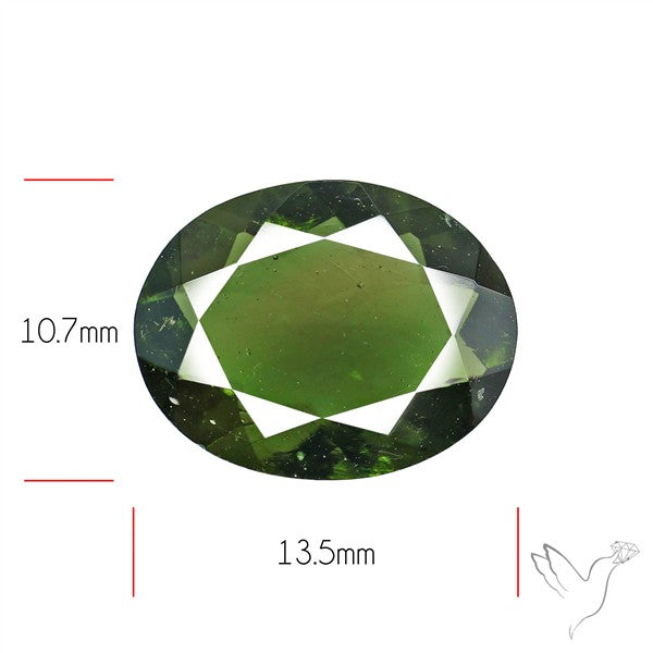Czech Moldavite Rare Large Size Faceted