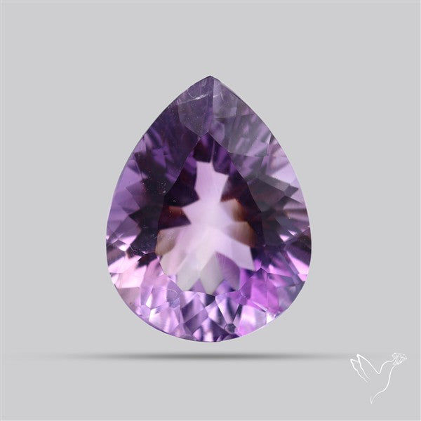 Millenium Cut Faceted Amethyst Concave Cut