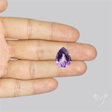 Millenium Cut Faceted Amethyst Concave Cut