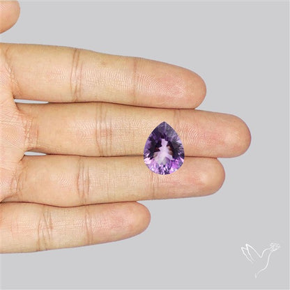 Millenium Cut Faceted Amethyst Concave Cut