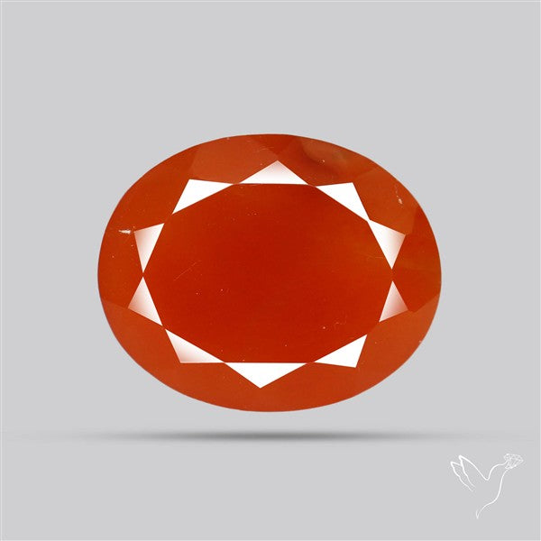 Faceted Brazilian Papaya Quartz