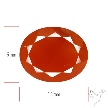 Faceted Brazilian Papaya Quartz