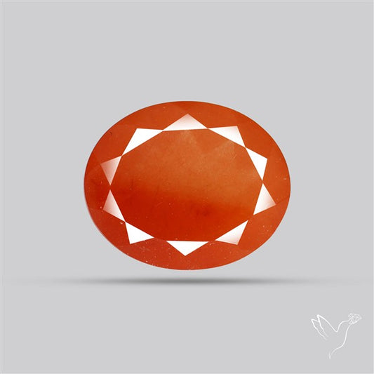 Faceted Brazilian Papaya Quartz