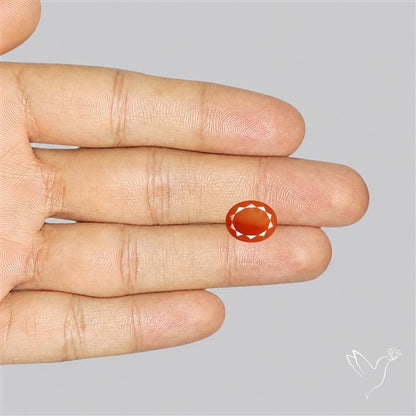 Faceted Brazilian Papaya Quartz