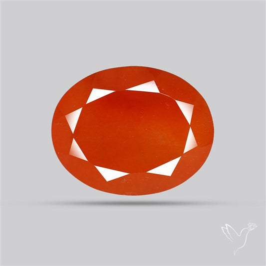 Faceted Brazilian Papaya Quartz
