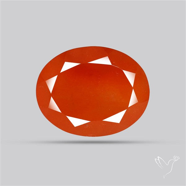 Faceted Brazilian Papaya Quartz