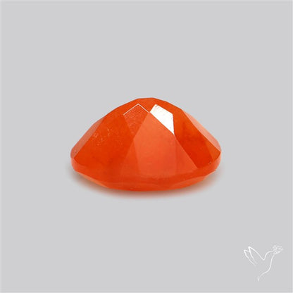 Faceted Brazilian Papaya Quartz