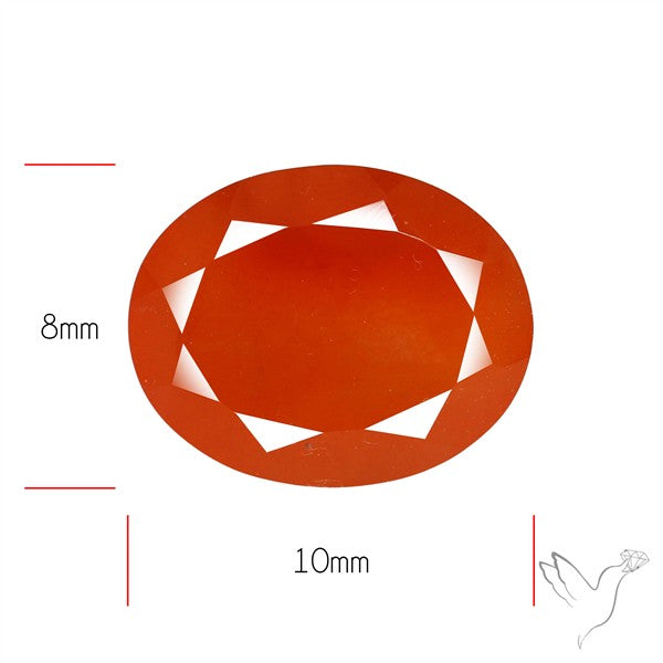 Faceted Brazilian Papaya Quartz