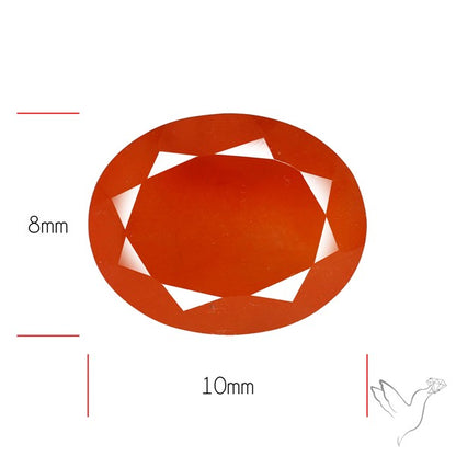 Faceted Brazilian Papaya Quartz