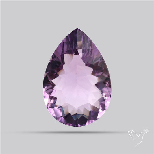 Millenium Cut Faceted Amethyst Concave Cut