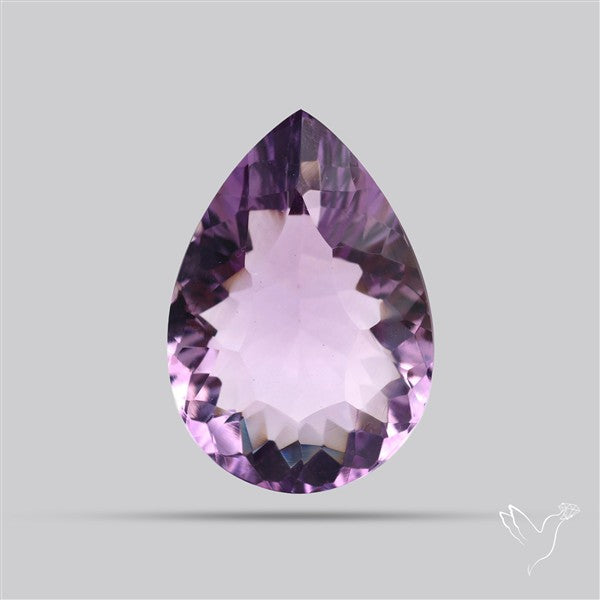 Millenium Cut Faceted Amethyst Concave Cut