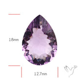 Millenium Cut Faceted Amethyst Concave Cut