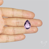 Millenium Cut Faceted Amethyst Concave Cut