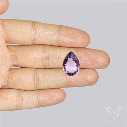 Millenium Cut Faceted Amethyst Concave Cut