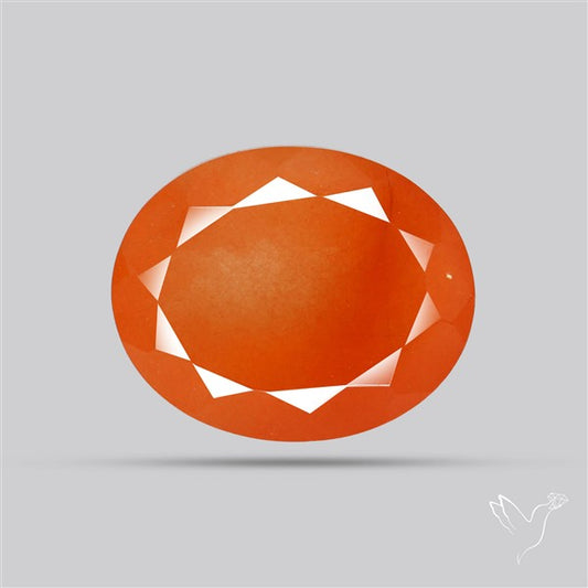 Faceted Brazilian Papaya Quartz