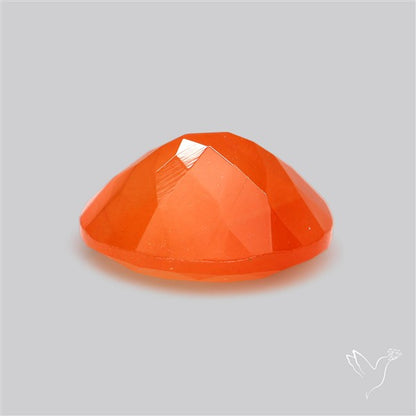 Faceted Brazilian Papaya Quartz