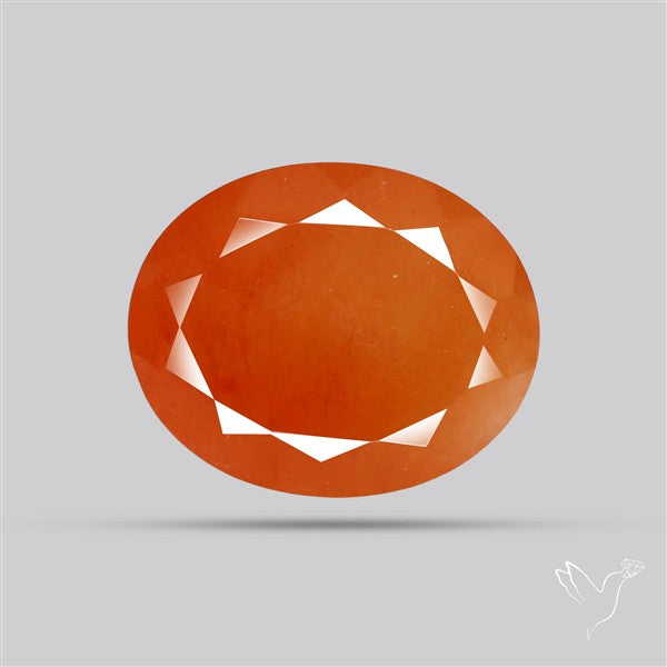 Faceted Brazilian Papaya Quartz