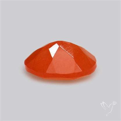 Faceted Brazilian Papaya Quartz