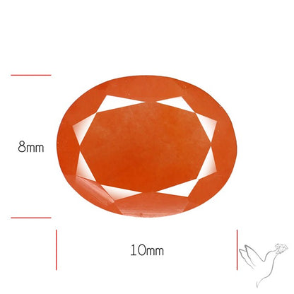 Faceted Brazilian Papaya Quartz