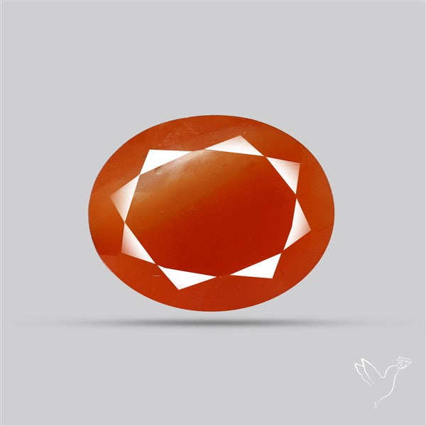 Faceted Brazilian Papaya Quartz