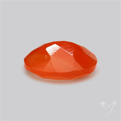 Faceted Brazilian Papaya Quartz