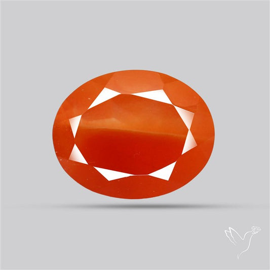 Faceted Brazilian Papaya Quartz