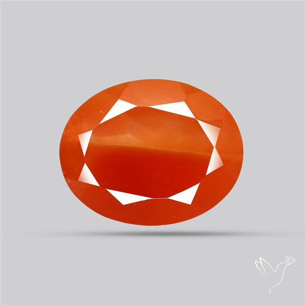 Faceted Brazilian Papaya Quartz