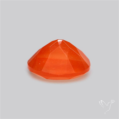 Faceted Brazilian Papaya Quartz