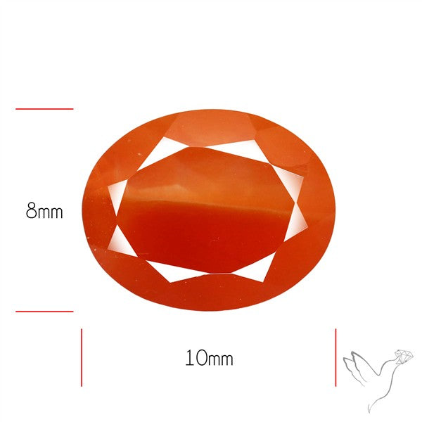 Faceted Brazilian Papaya Quartz