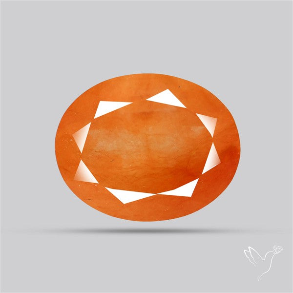 Faceted Brazilian Papaya Quartz